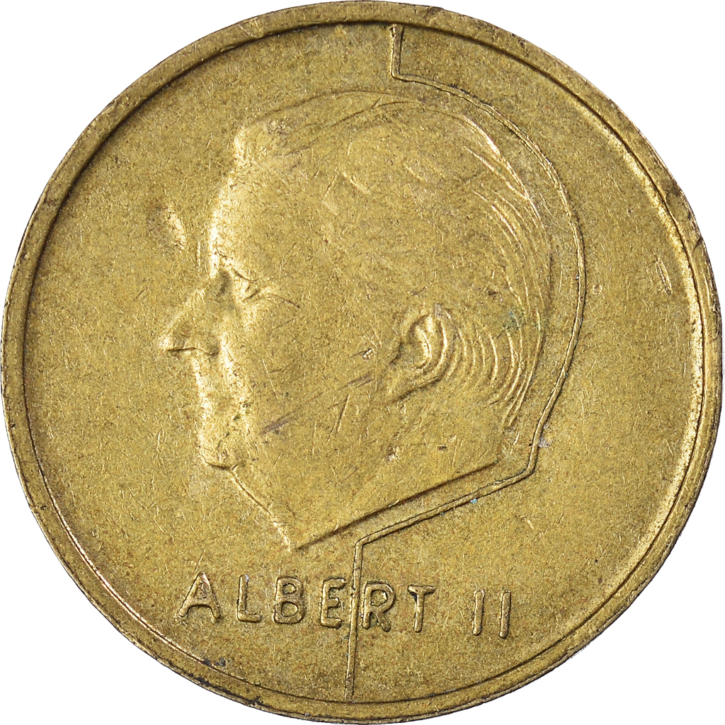 Moneda, Bélgica, 5 Francs, 5 Frank, 1994