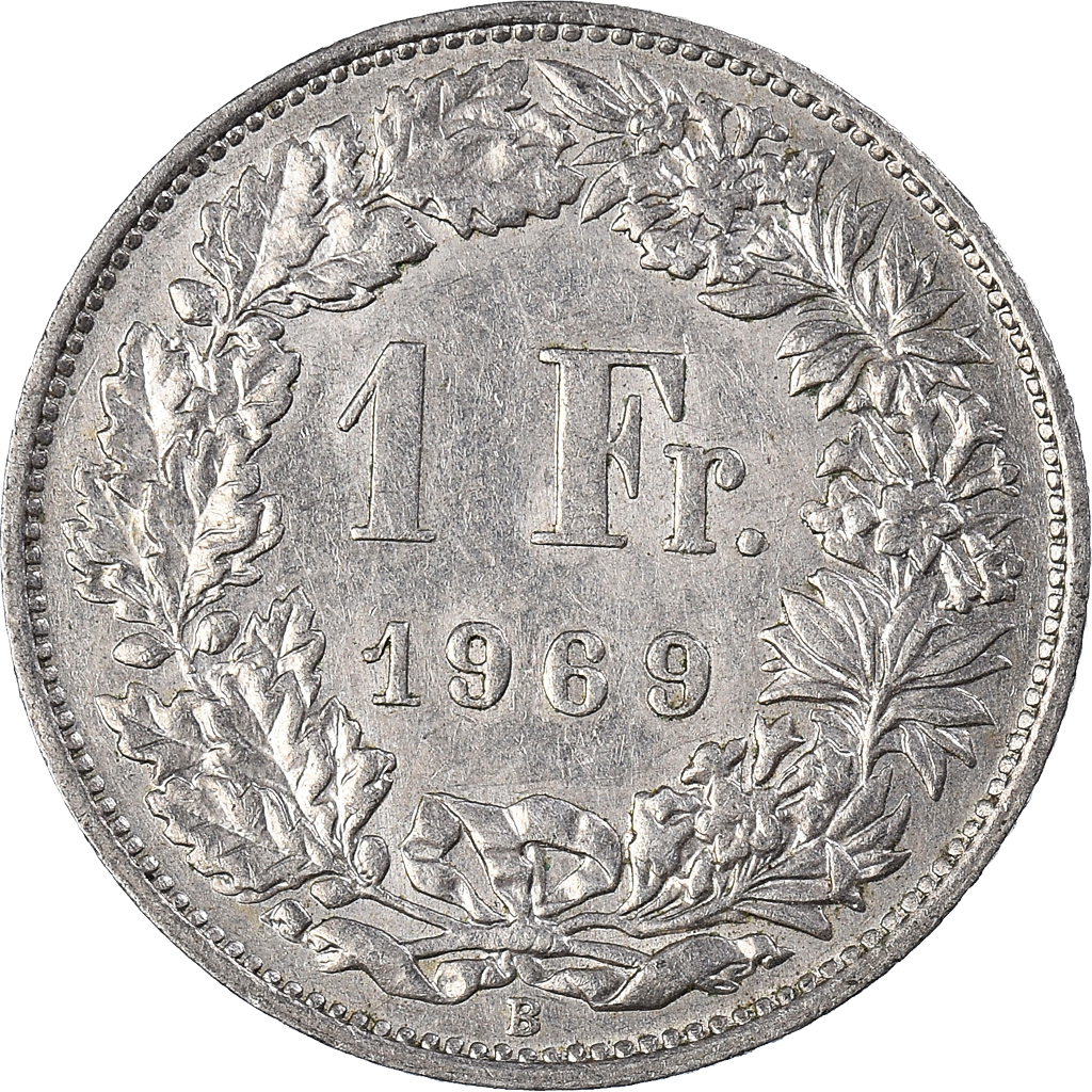 Moneda, Suiza, Franc, 1969