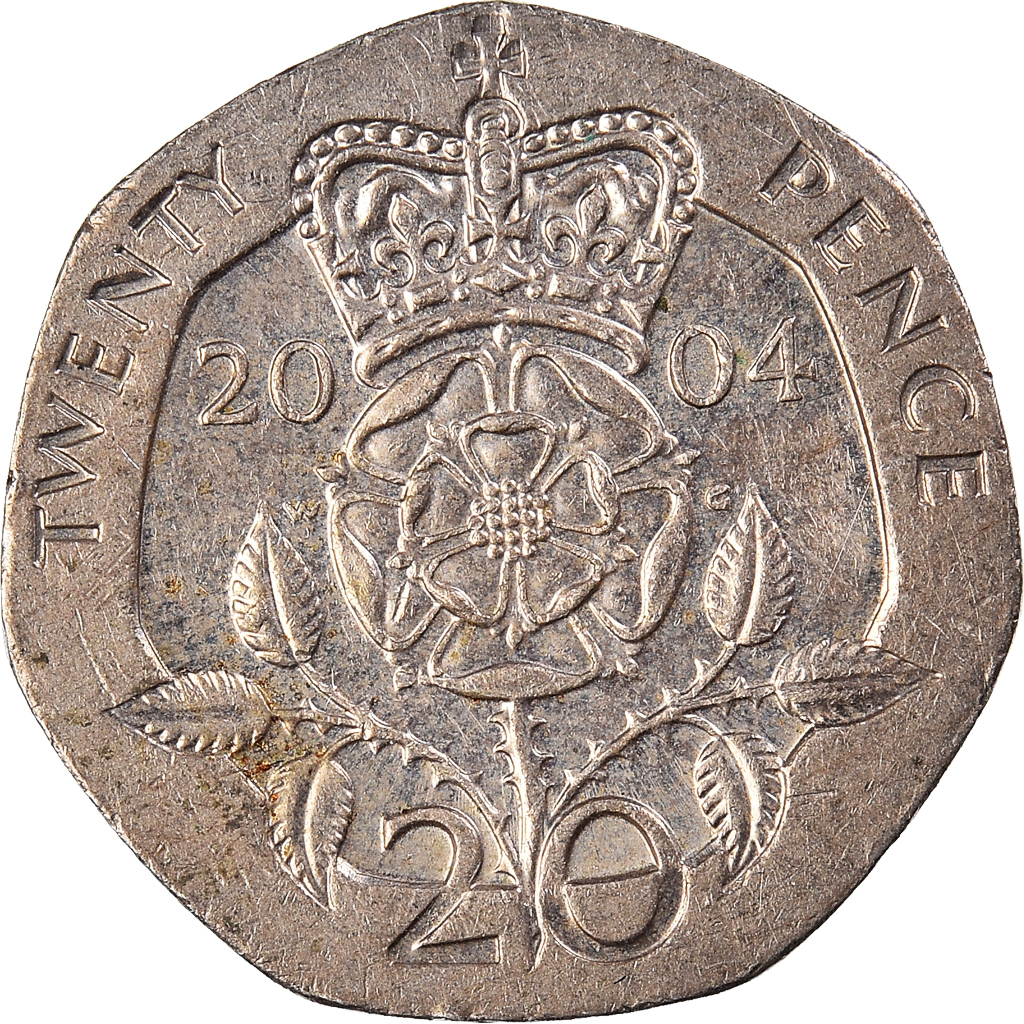 Moneda, Gran Bretaña, 20 Pence, 2004