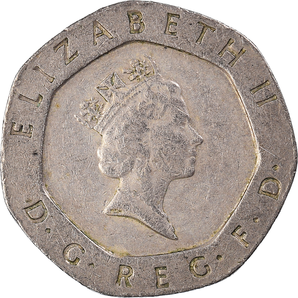 Moneda, Gran Bretaña, 20 Pence, 1987