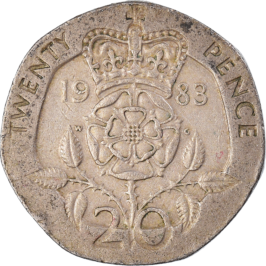Moneda, Gran Bretaña, 20 Pence, 1983