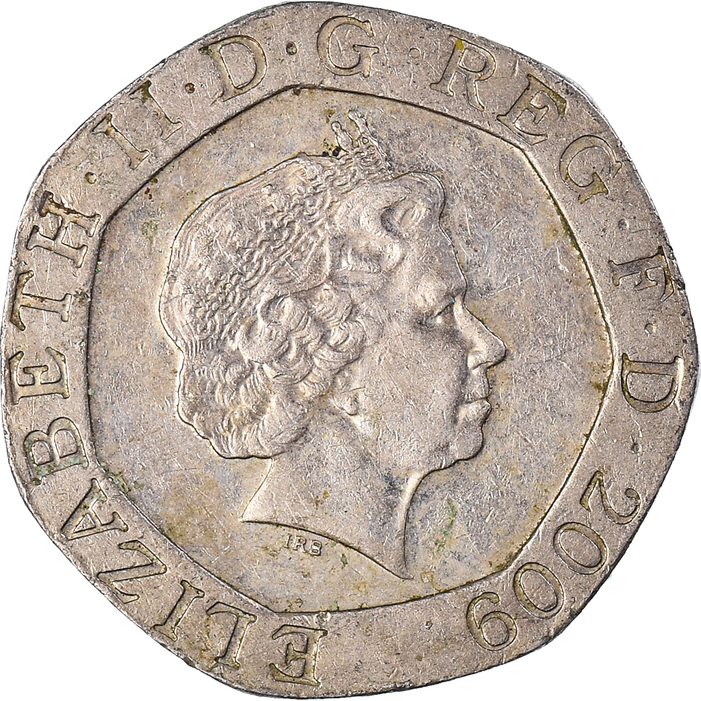 Moneda, Gran Bretaña, 20 Pence, 2009