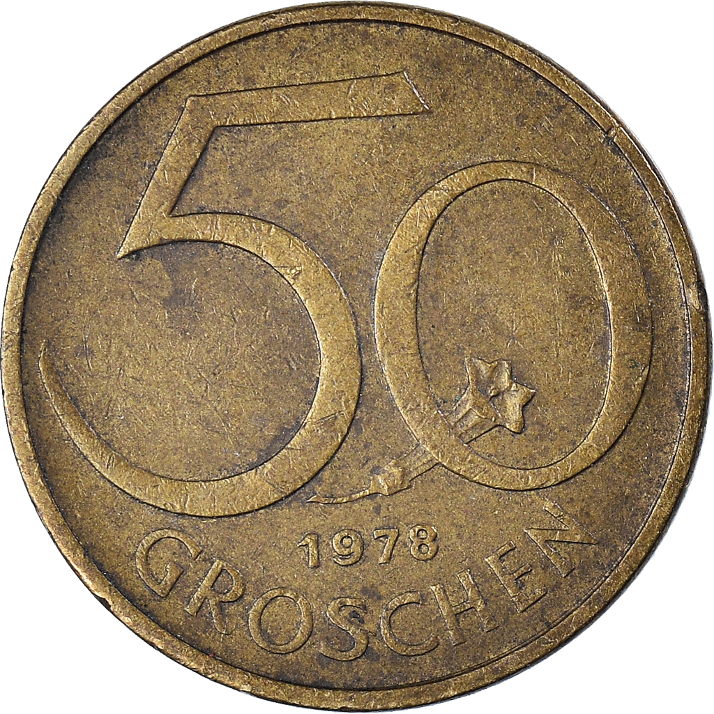 Moneda, Austria, 50 Groschen, 1978