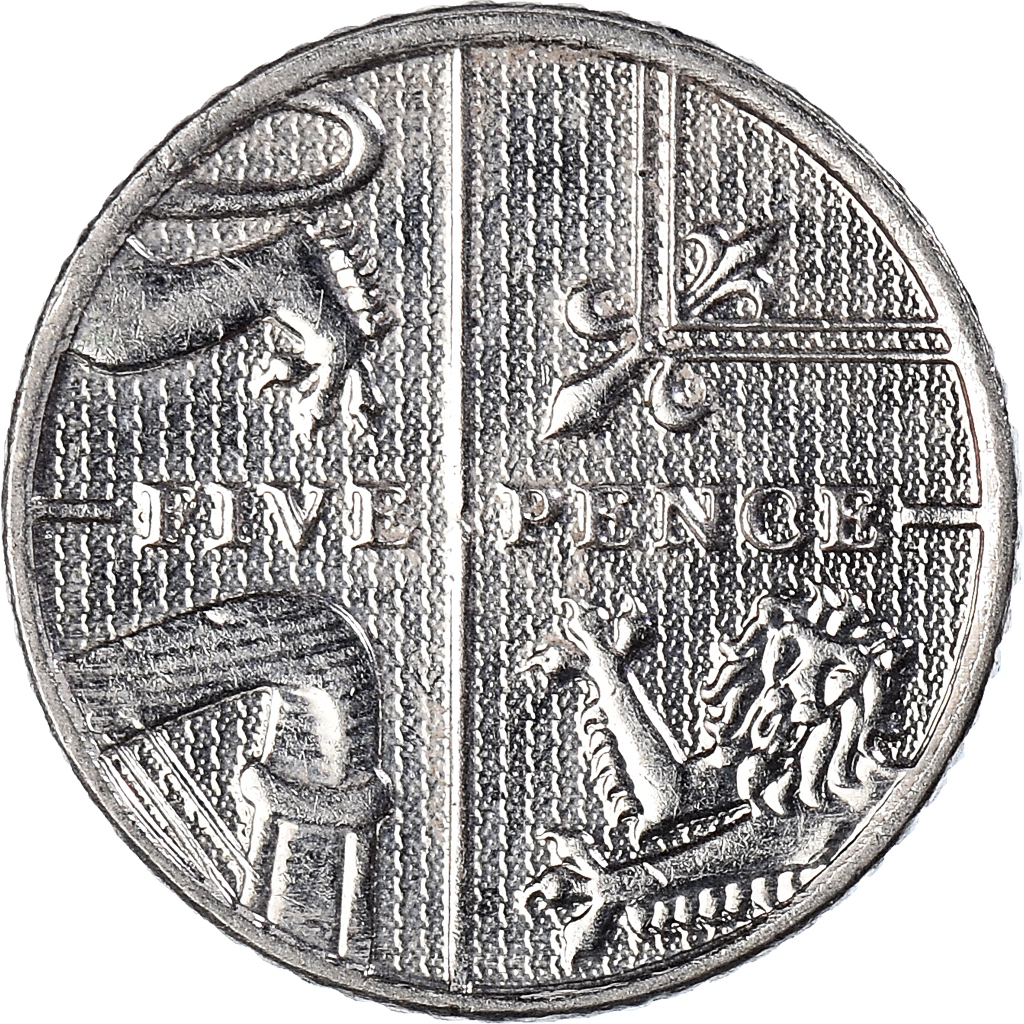 Moneda, Gran Bretaña, 5 Pence, 2015