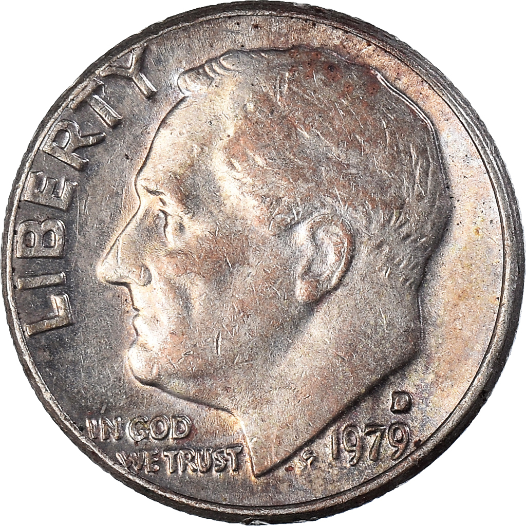 Moneda, Estados Unidos, Dime, 1979