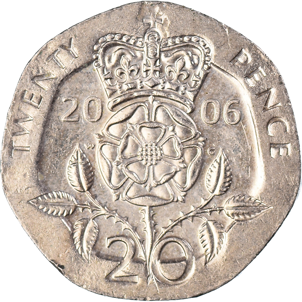 Moneda, Gran Bretaña, 20 Pence, 2006