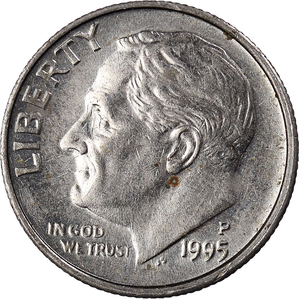 Moneda, Estados Unidos, Dime, 1995