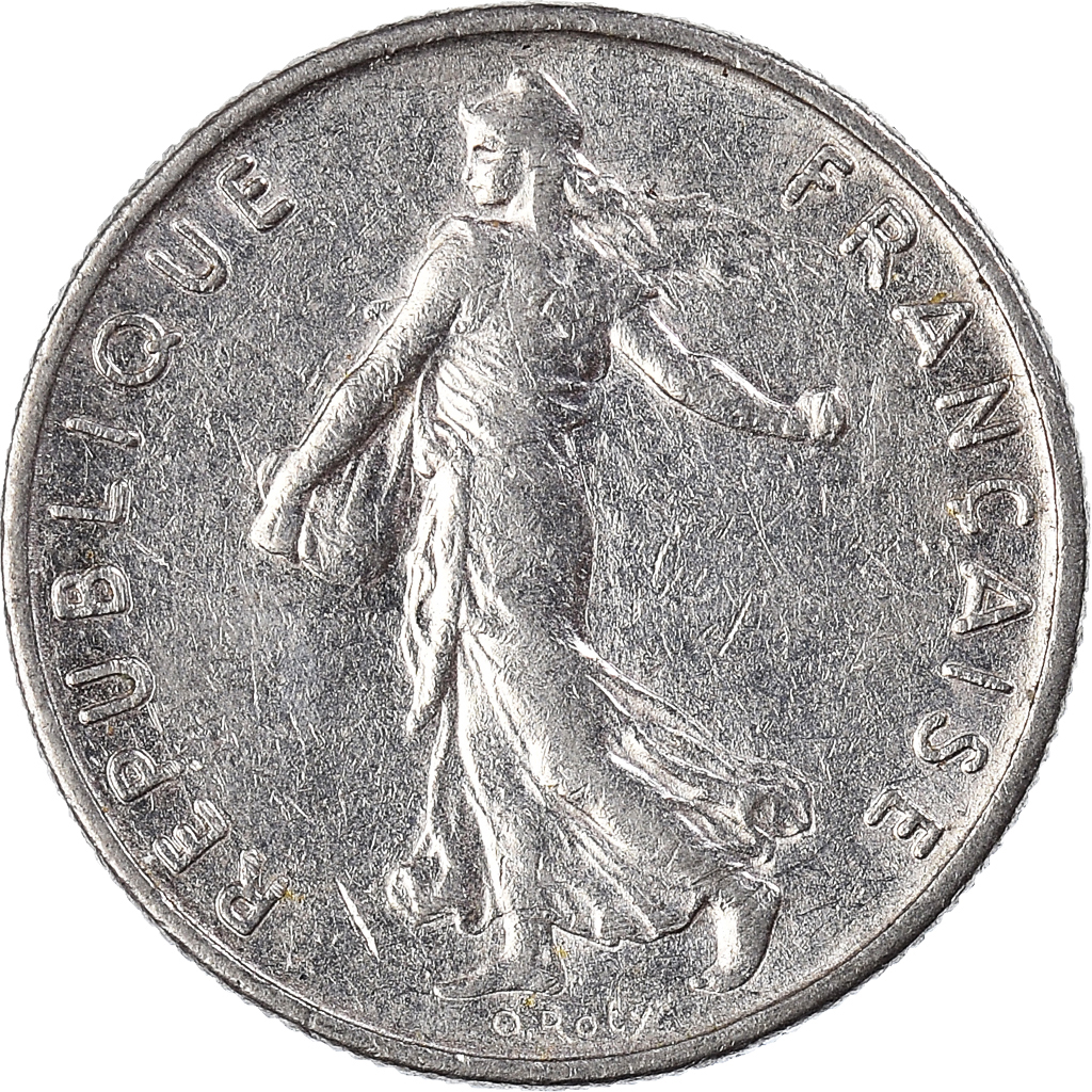 Moneda, Francia, 1/2 Franc, 1971