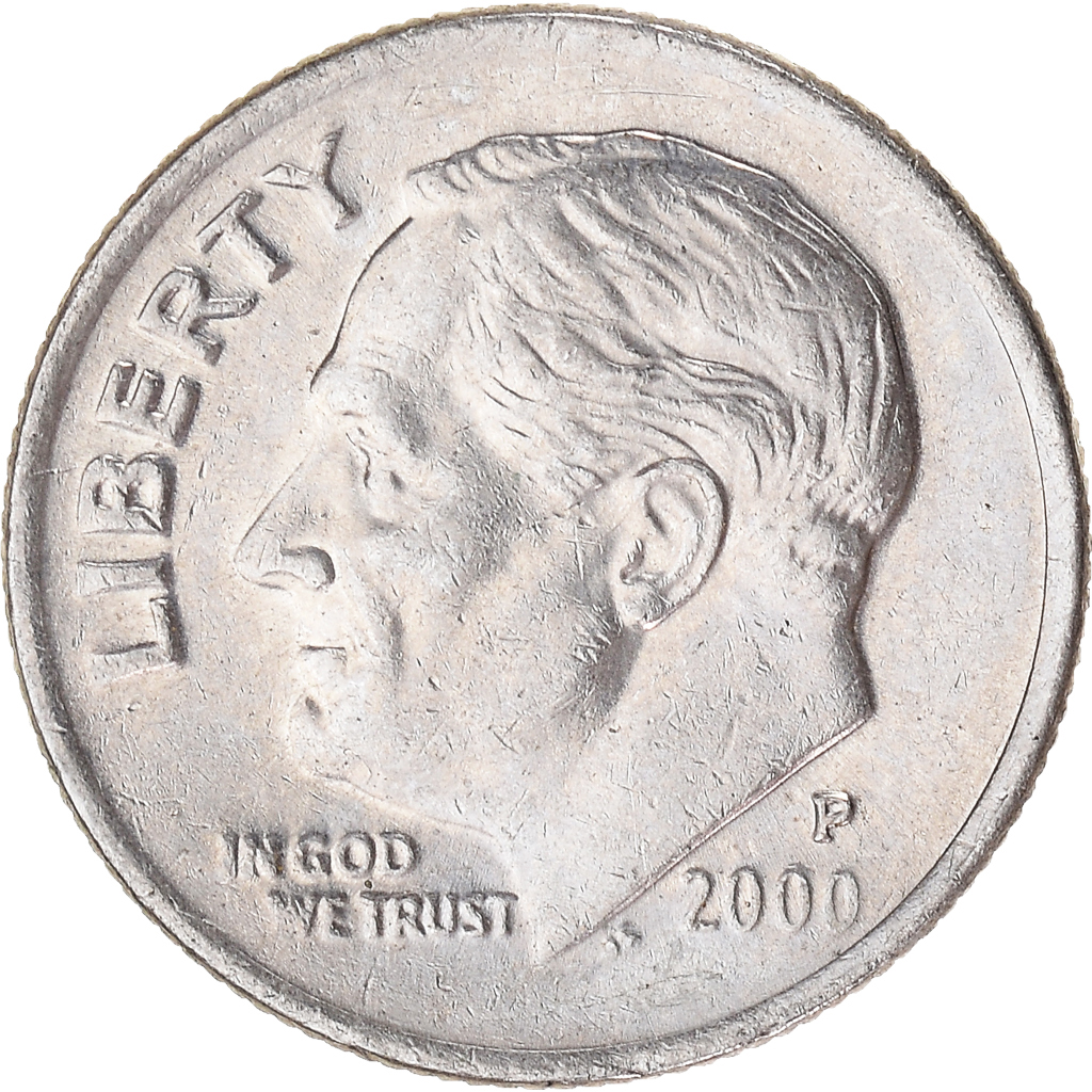Moneda, Estados Unidos, Dime, 2000