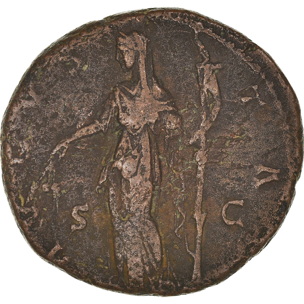 Coin, Diva Faustina I, As, After 141 AD, Rome, , Bronze, RIC:1169