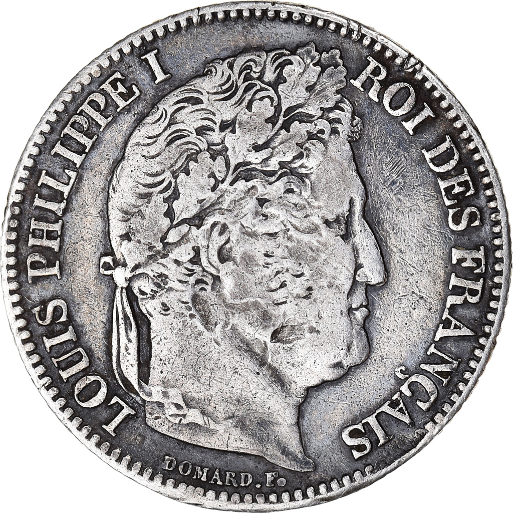 Münze, Frankreich, Louis-Philippe, Franc, 1834, Nantes, S+, Silber, KM:748.12