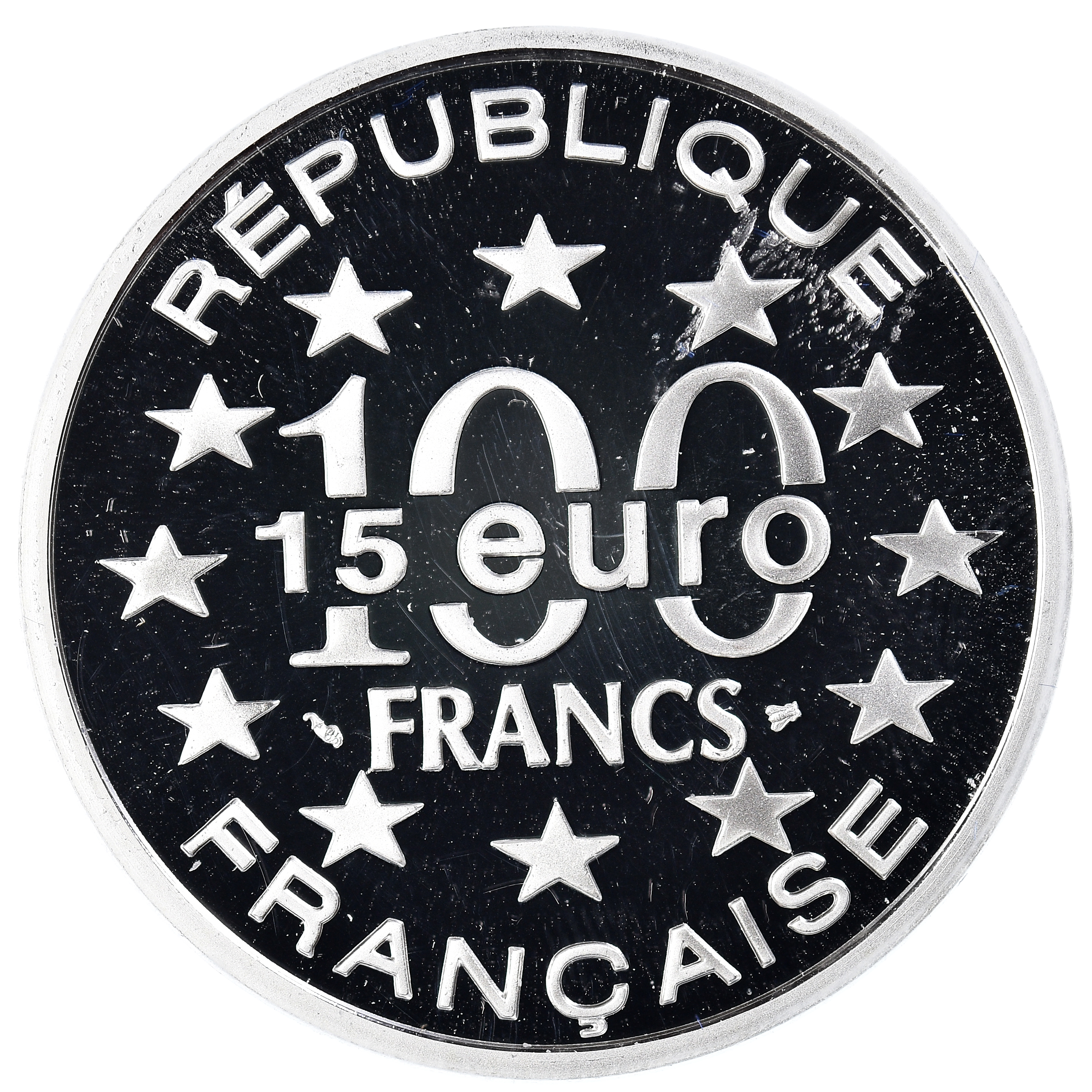 Coin, France, Monnaie de Paris, Tour de Belem, 100 Francs-15 Euro, 1997, Paris