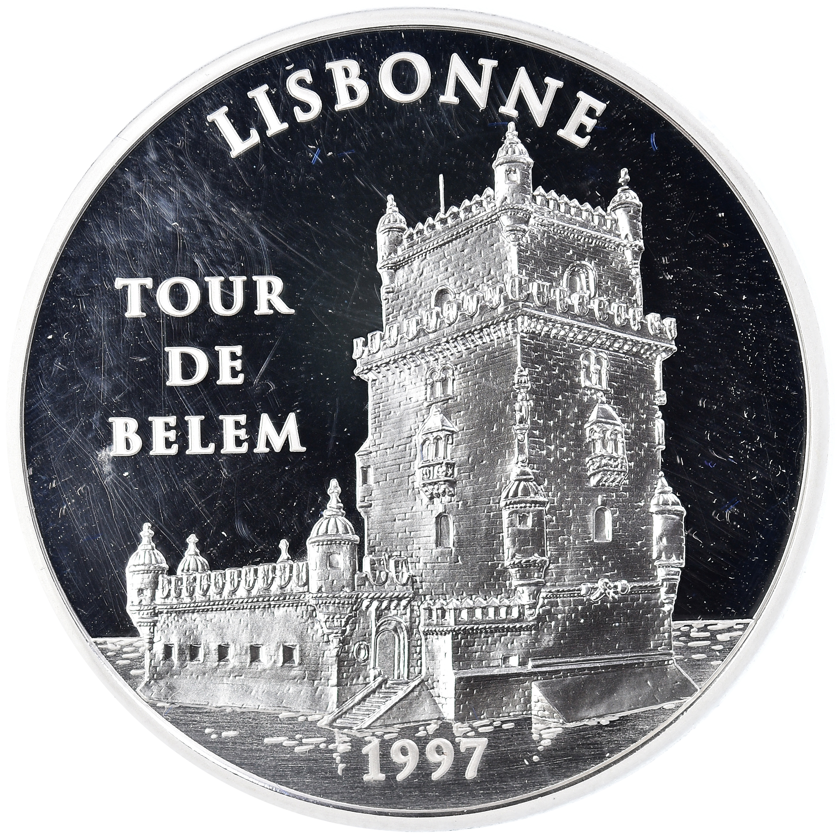 Coin, France, Monnaie de Paris, Tour de Belem, 100 Francs-15 Euro, 1997, Paris