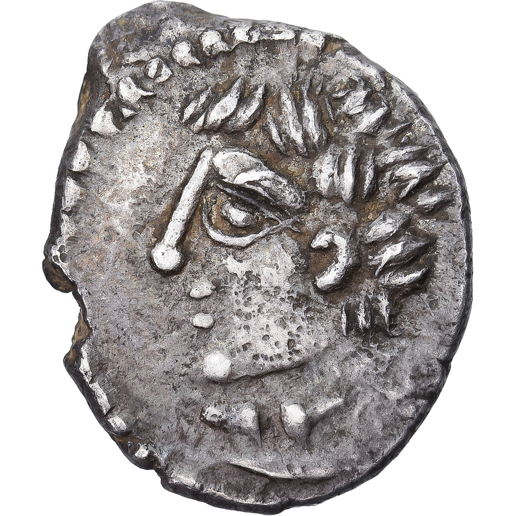 Coin, Aedui, Denier DOVBNO, Ist century BC, Pedigree, AU, Silver