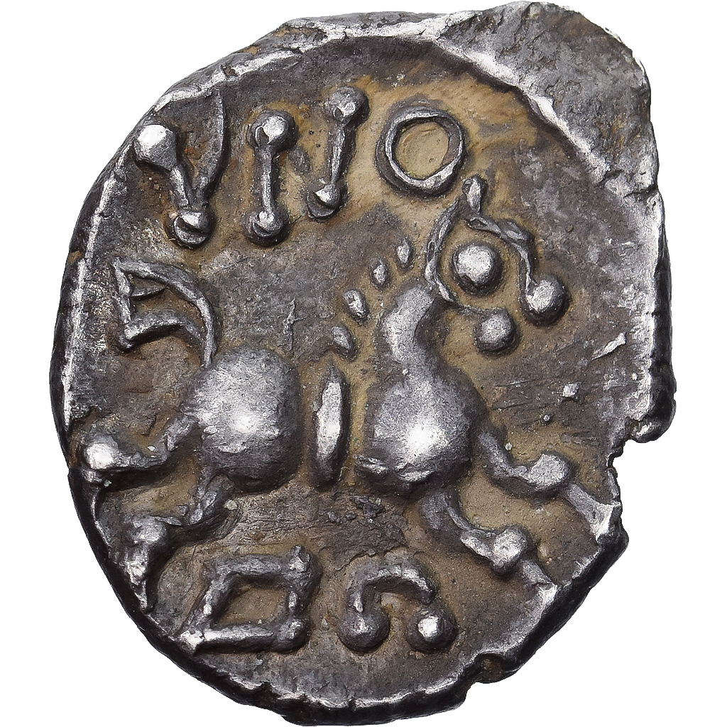 Coin, Aedui, Denier DOVBNO, Ist century BC, Pedigree, AU, Silver