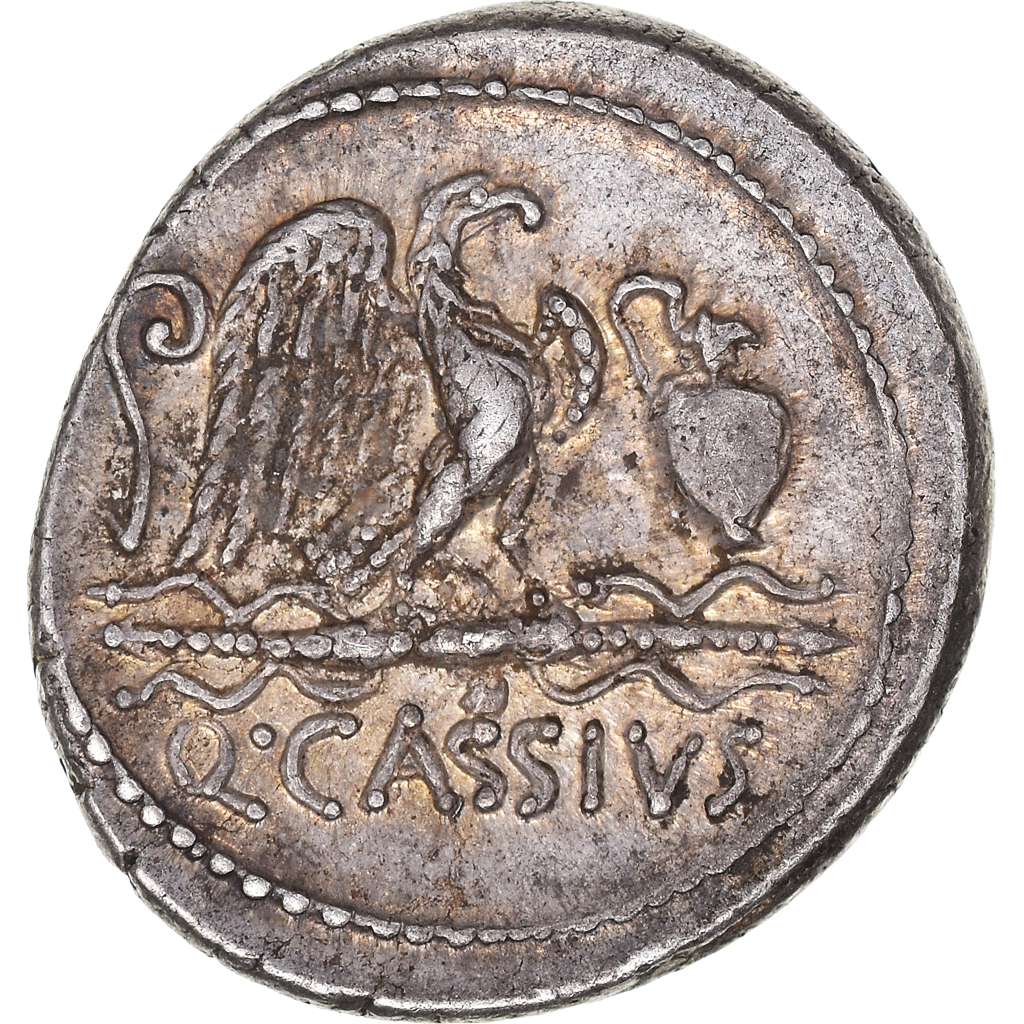 Cassia, Denarius, 55 BC, Rome, Pedigree, Silver, , Crawford:428/3