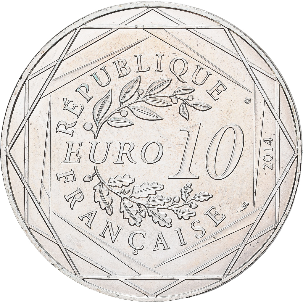 France, 10 Euro, 2014, Sempé Égalité Été, SPL+, Argent