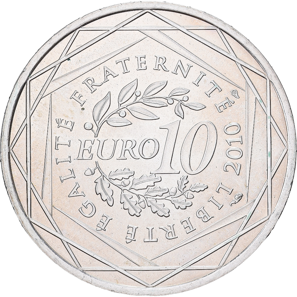 Frankreich, 10 Euro, 2010, Aquitaine, UNZ+, Silber