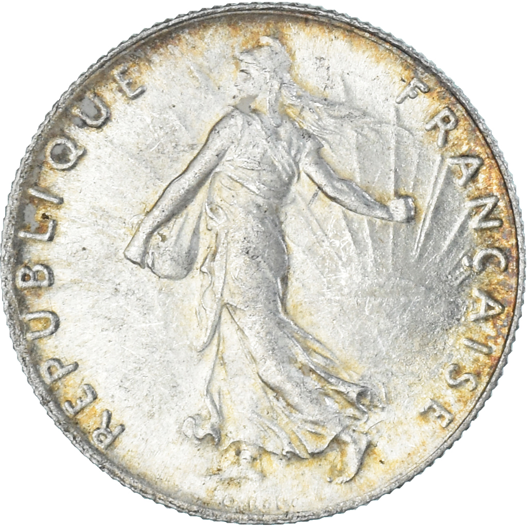Coin, France, Semeuse, 50 Centimes, 1920, Paris, AU, Silver, KM:854