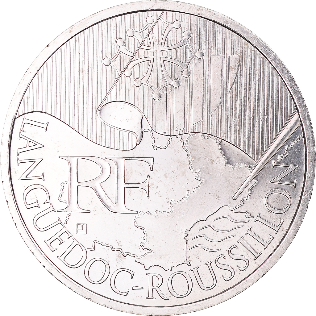 France, 10 Euro, Euros des régions, 2010, Monnaie de Paris, Languedoc