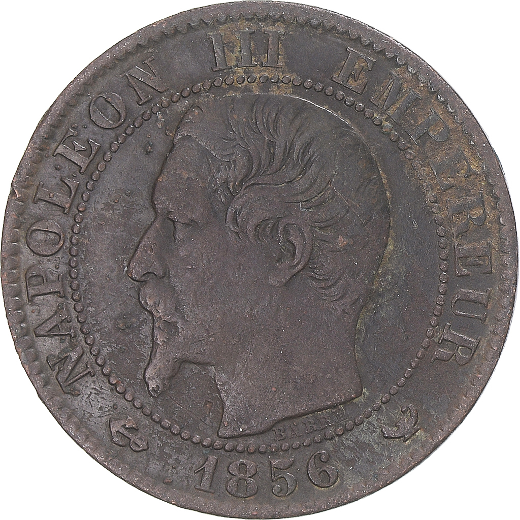 Coin, France, Napoleon III, Napoléon III, 5 Centimes, 1856, Lille, 