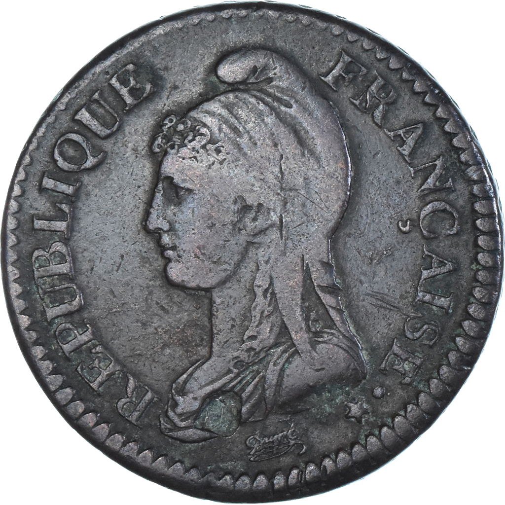 Coin, France, Dupré, Decime, AN 5, Paris, , Bronze, KM:637.1