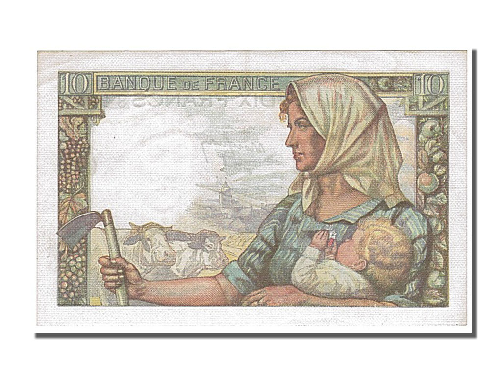 Banknote, France, 10 Francs, 10 F 1941-1949 ''Mineur'', 1944, 1944-01-13
