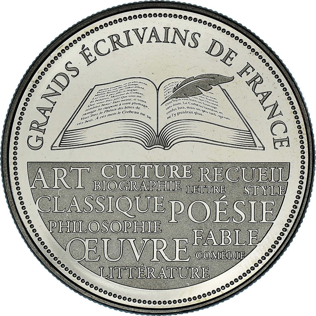 France, Medal, Molière, Littérature, Grands écrivains de France, 
