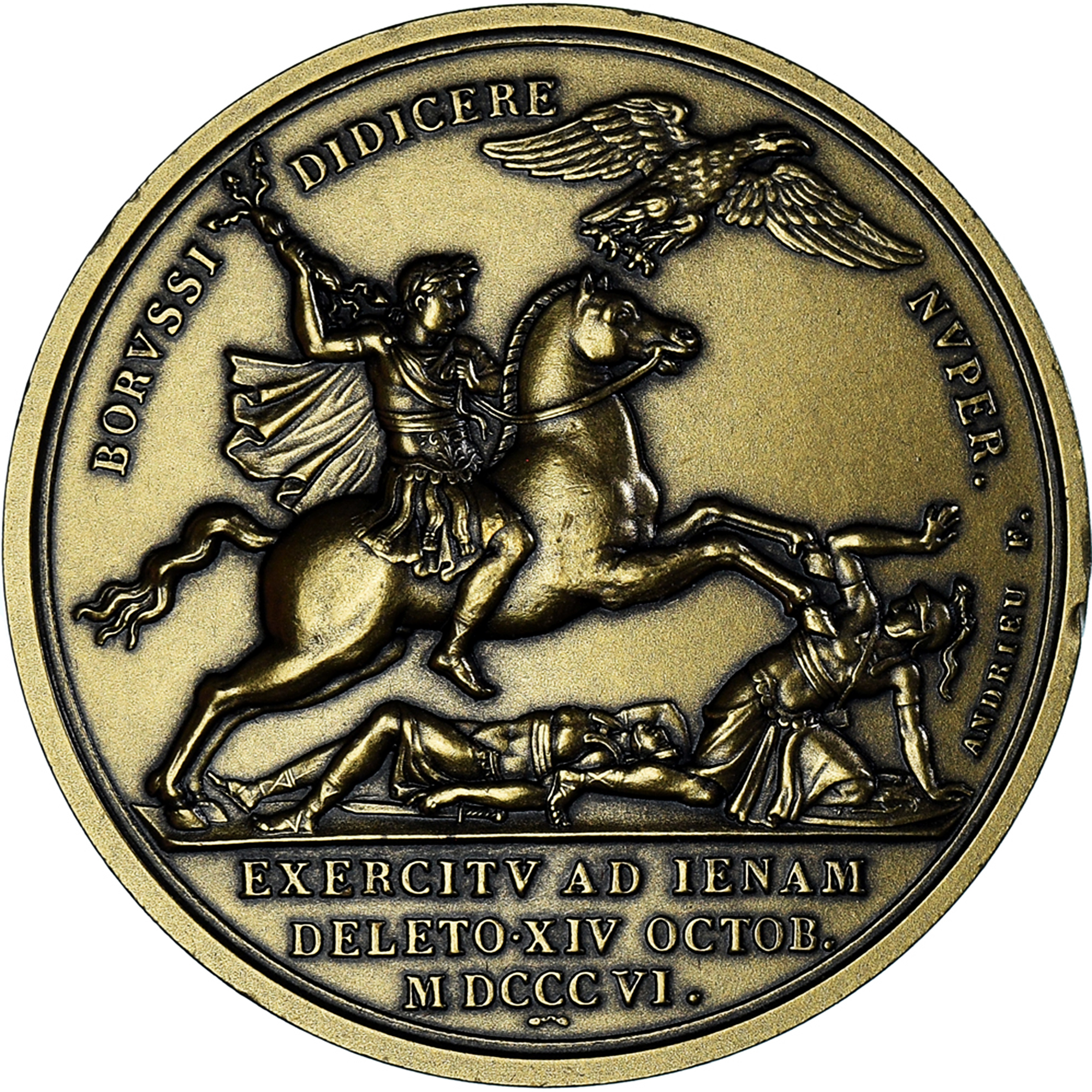 France, Medal, Napoléon 1er, Exercitv Ad Ienam, History, Denon, , Bronze