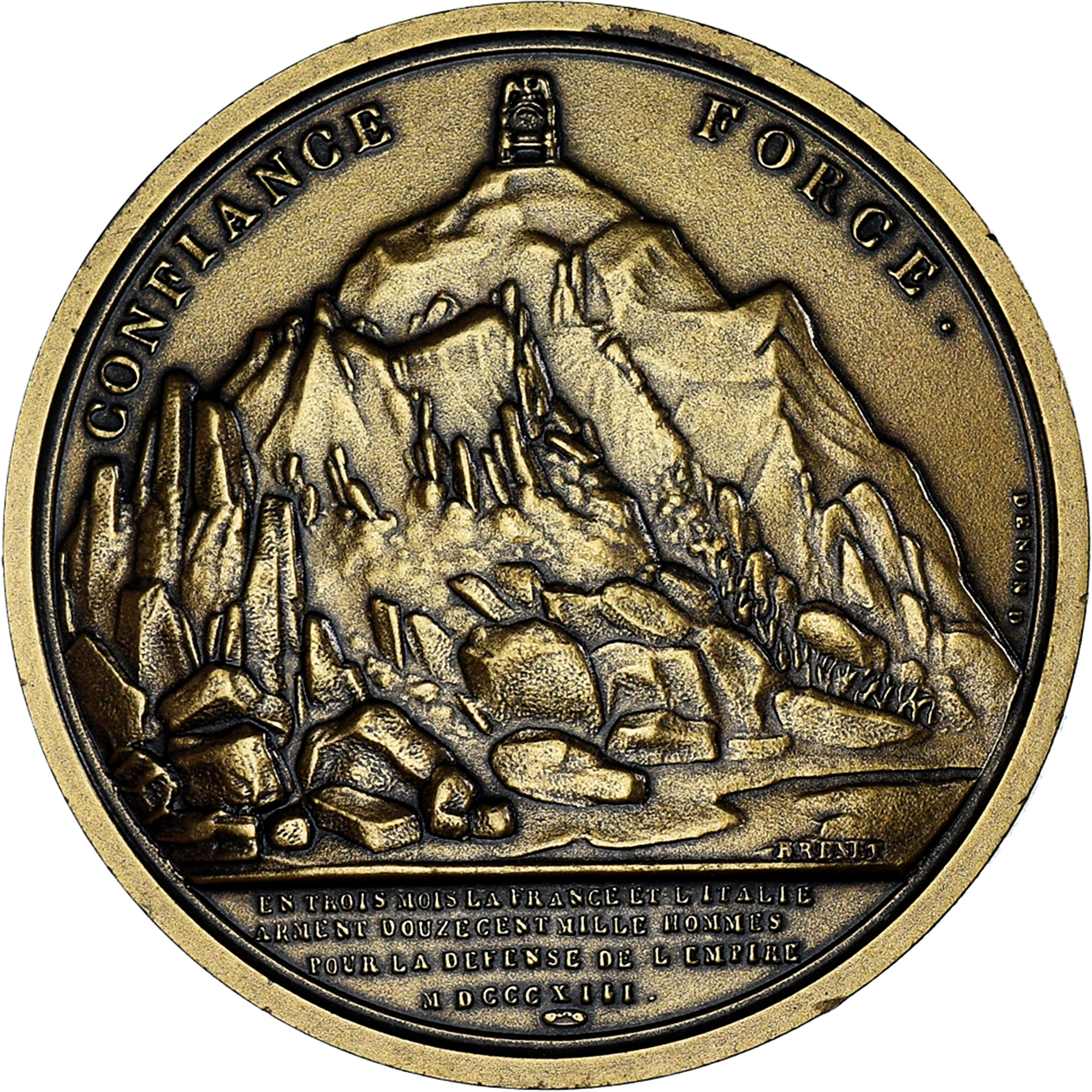 France, Medal, Napoléon Ier, Confiance et Force, History, Denon, , Bronze