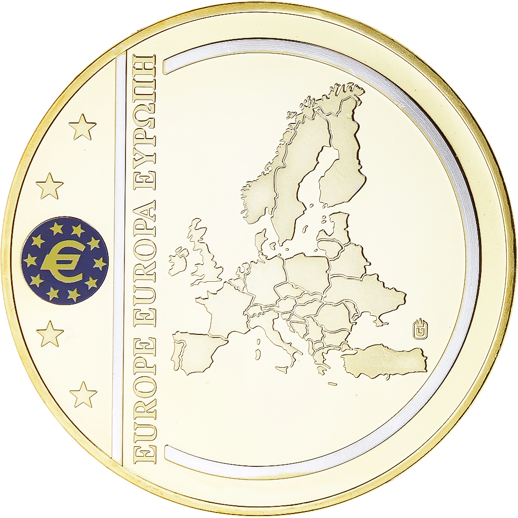 France, Medal, Billet de Banque Européenne, 50 euros, 2011, , Copper