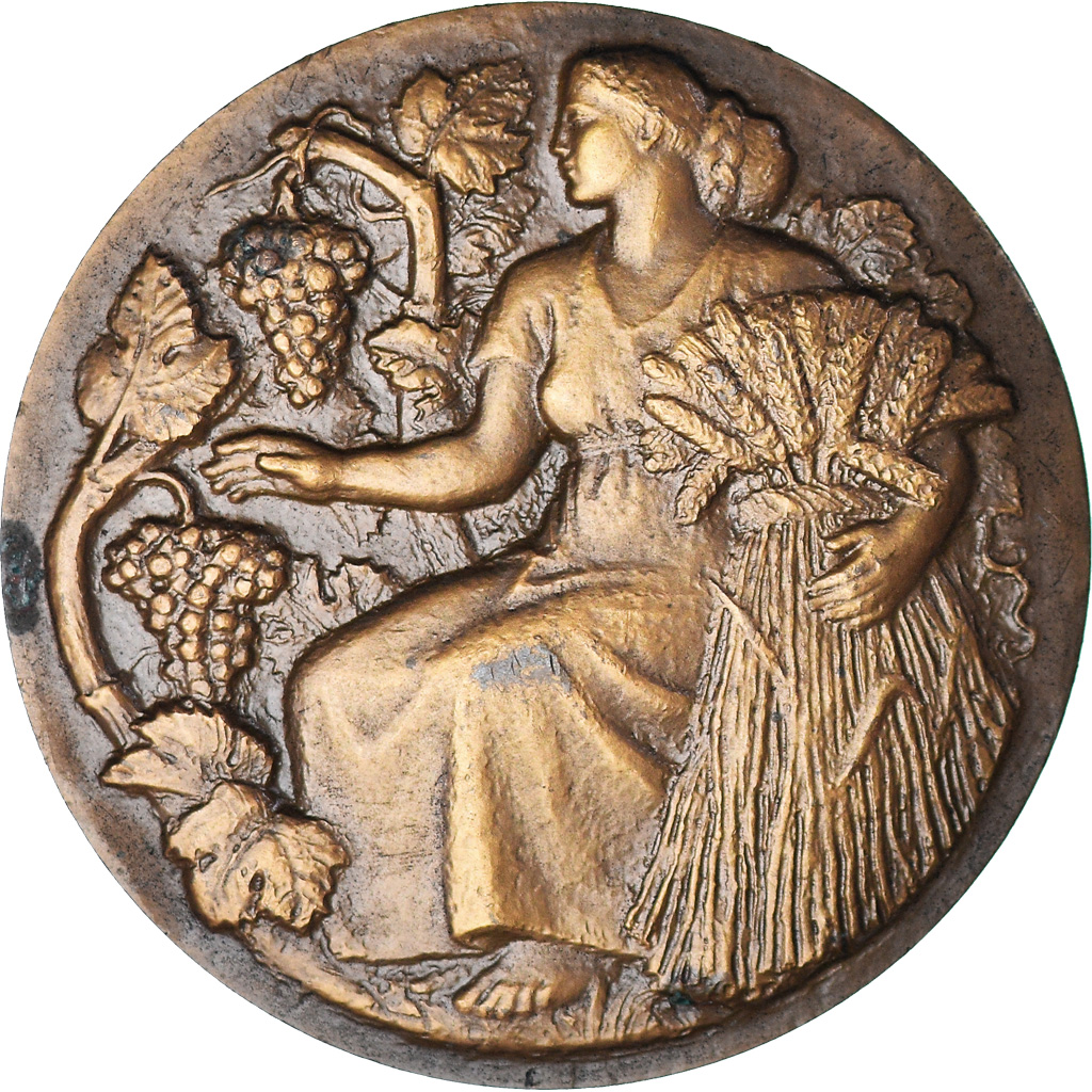 France, Medal, Ministère de l'Agriculture, Associations Agricoles, Petit