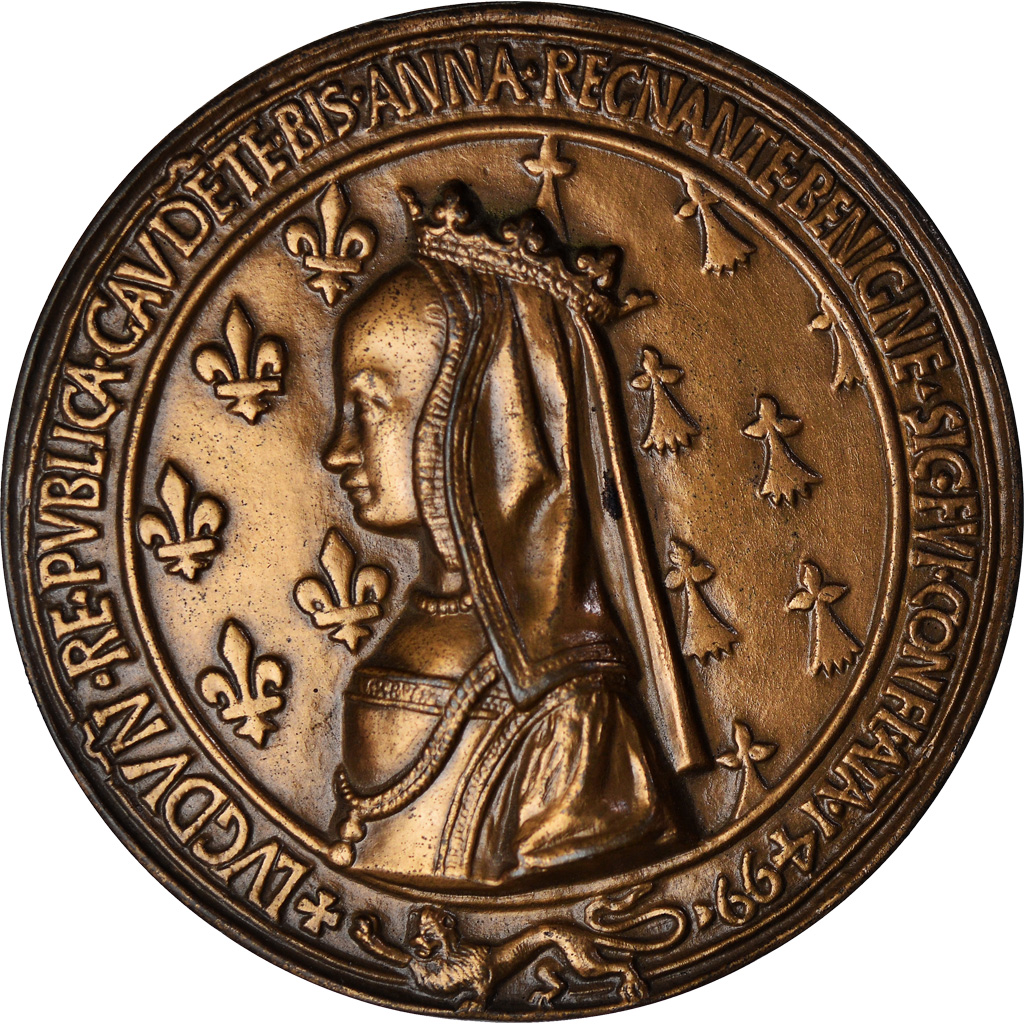 France, Medal, Mariage du Roi Louis XII et Anne de Bretagne, History, 1981