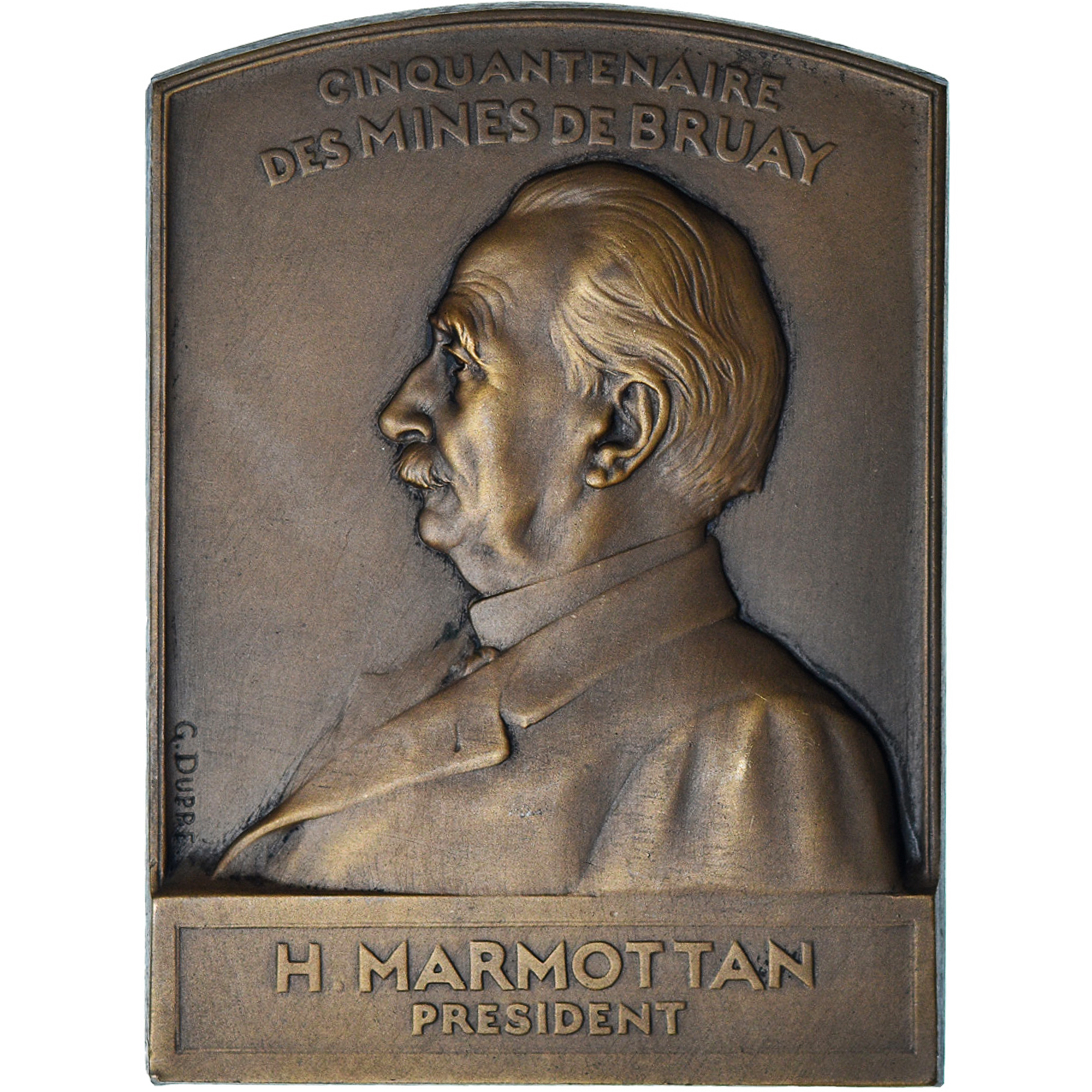 France, Medal, Cinquantenaire des Mines de Bruay, H. Marmottan, 1905, Dupré