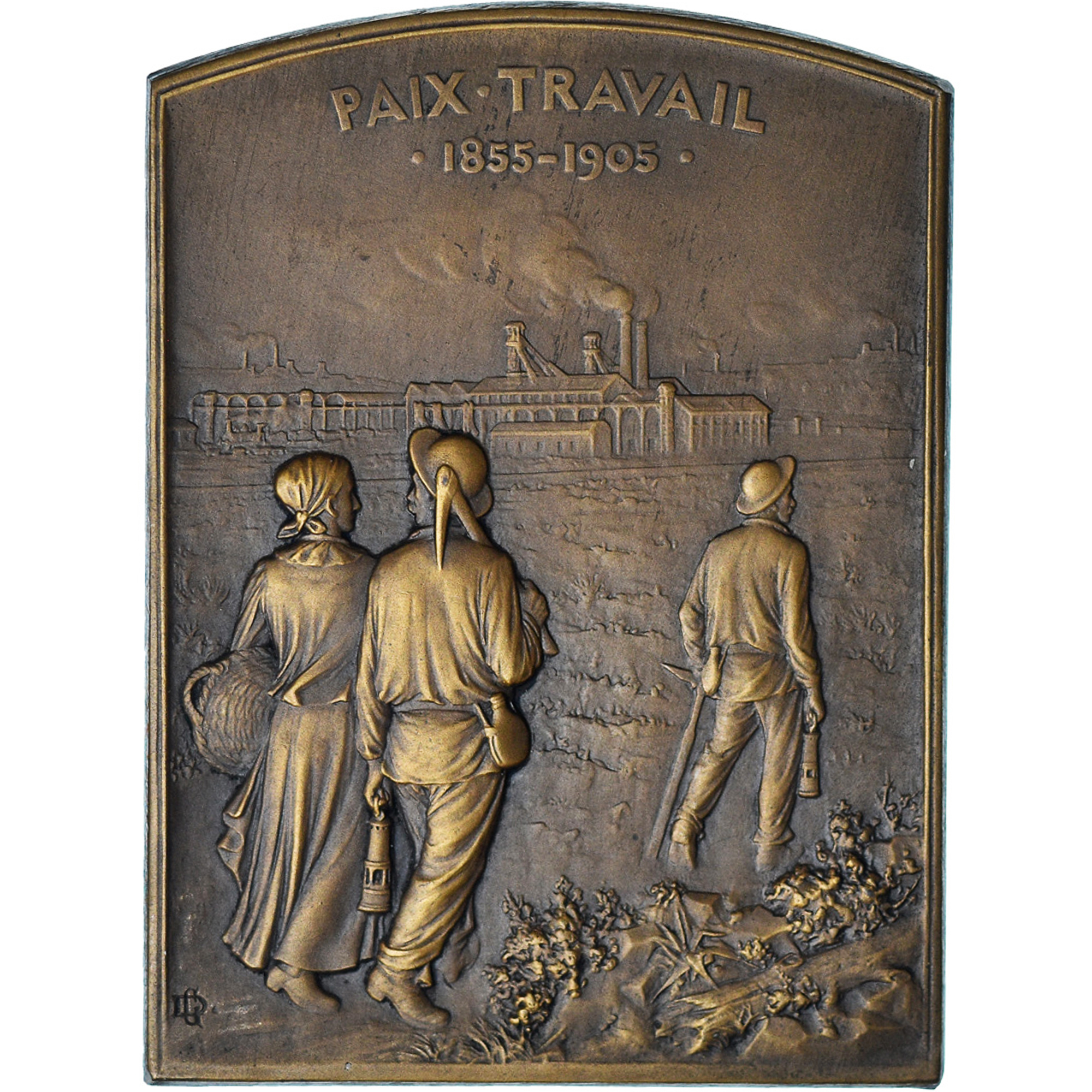 France, Medal, Cinquantenaire des Mines de Bruay, H. Marmottan, 1905, Dupré