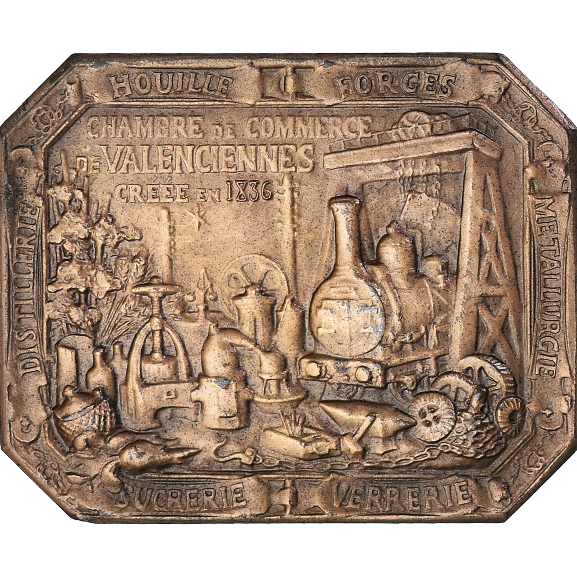 France, Medal, Chambre de Commerce de Valenciennes, Business & industry
