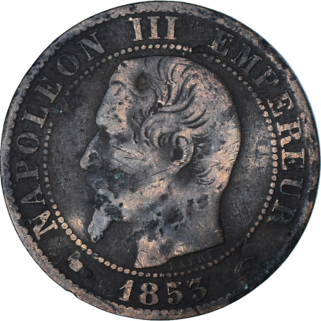 Coin, France, Napoleon III, Napoléon III, 5 Centimes, 1853, Paris, 