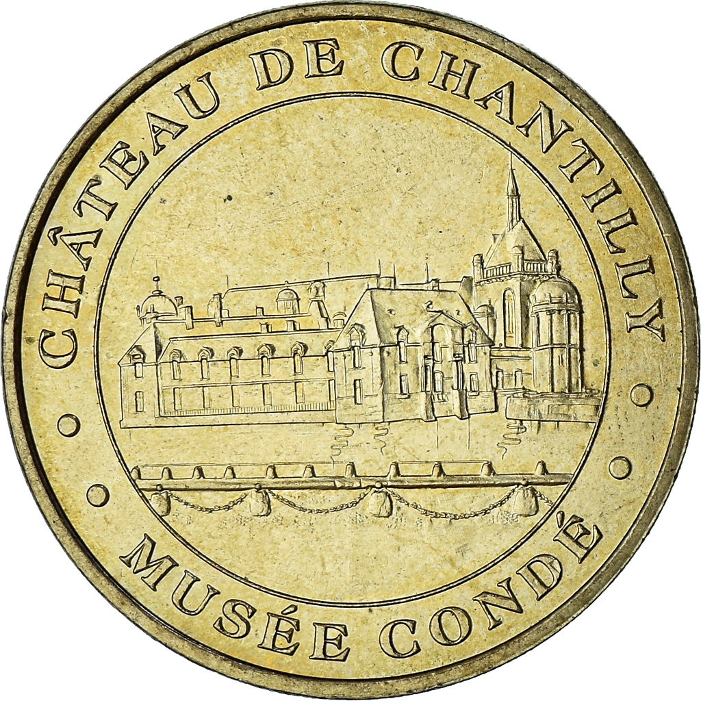 France, Token, Touristic token, 60/ Château de Chantilly, Arts & Culture, 2008