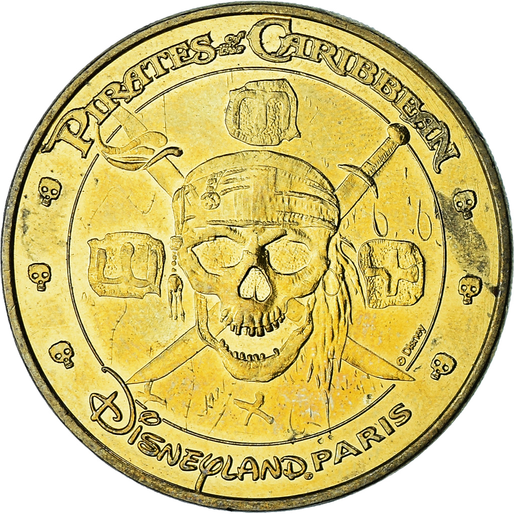 France, Token, Touristic token, Pirates des Caraïbes, Arts & Culture, 2015