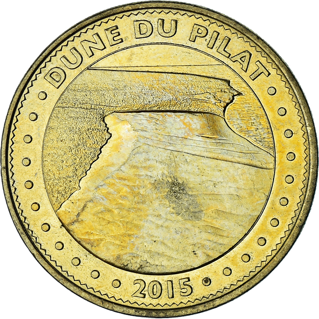 France, Token, Touristic token, 33/ Dune du Pilat, Arts & Culture, 2015