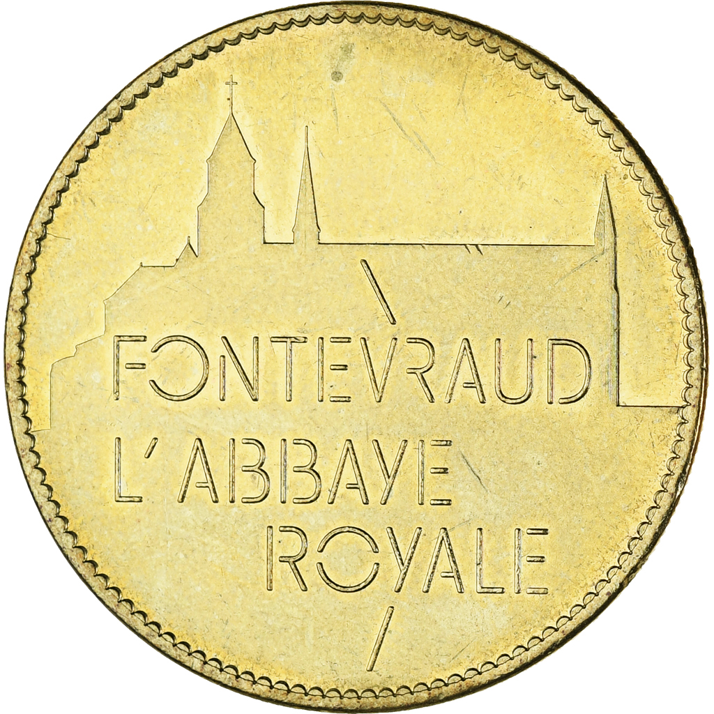 France, Token, Tourist Token, Fontevraud - Abbaye Royale n°1, Arts & Culture