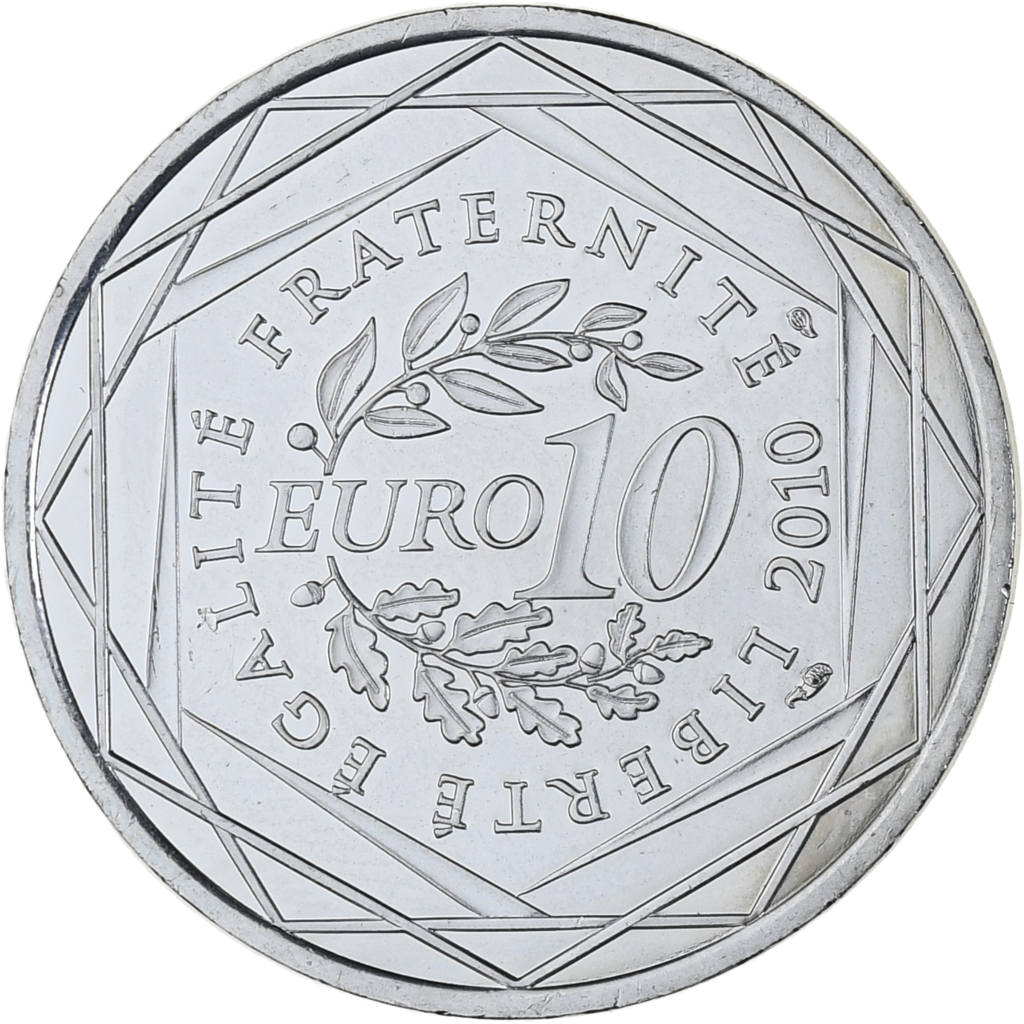 France, 10 Euro, Euros des régions, 2010, Paris, Provence Alpes Côte d'Azur