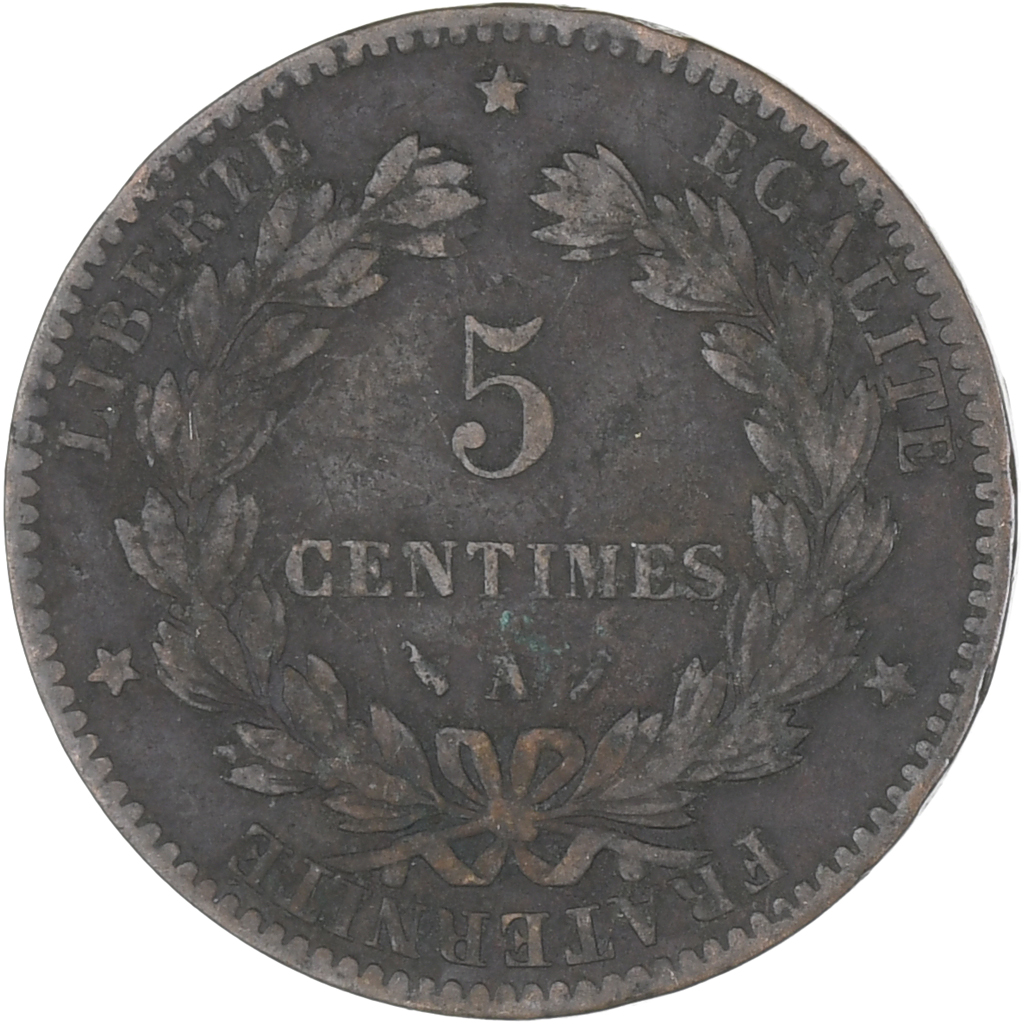 Coin, France, Cérès, 5 Centimes, 1883, Paris, , Bronze, KM:821.1