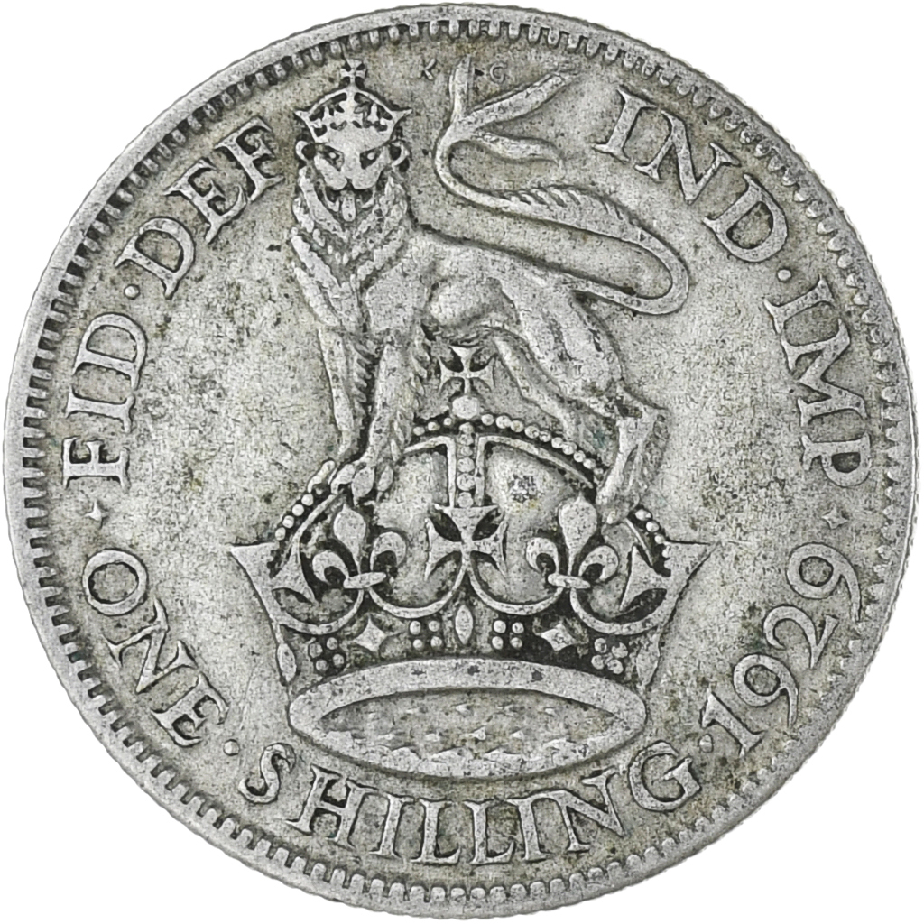 Great Britain, George V, Shilling, 1929, , Silver, KM:833