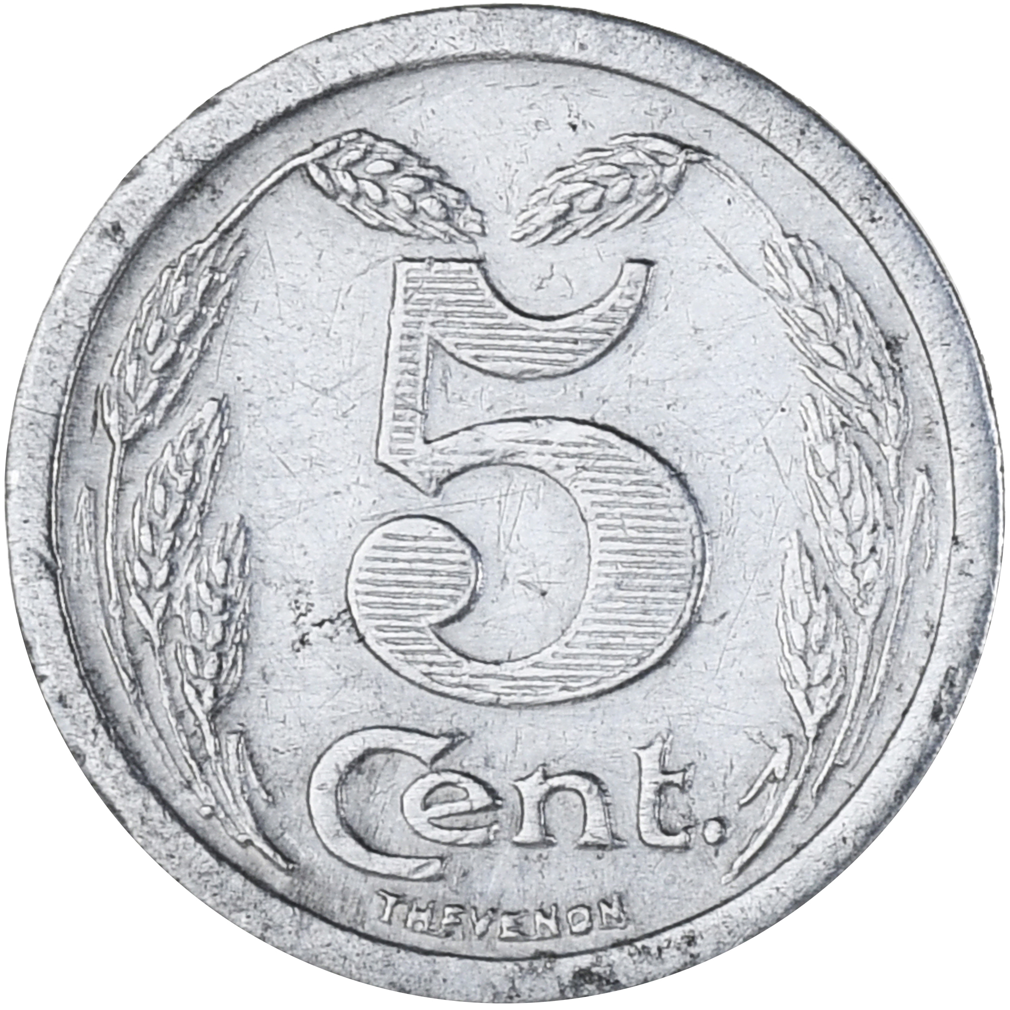 Coin, France, Chambre de commerce d'Evreux, 5 Centimes, 1921, 