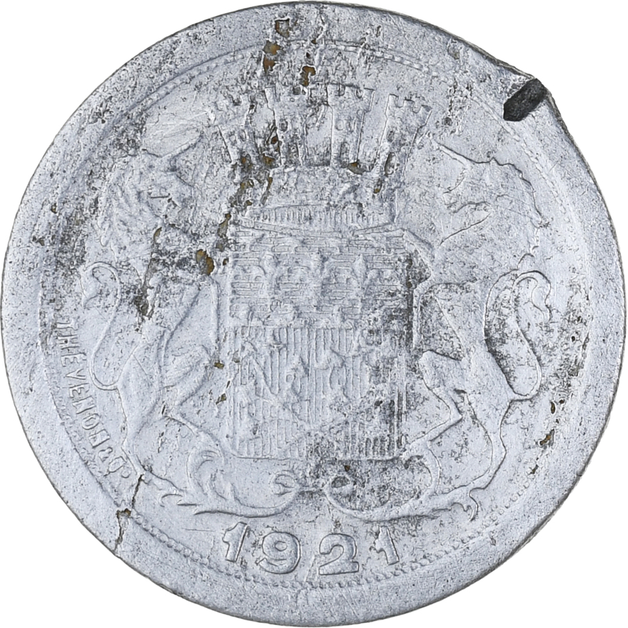 Coin, France, ,, 10 Centimes, 1921, , Aluminium