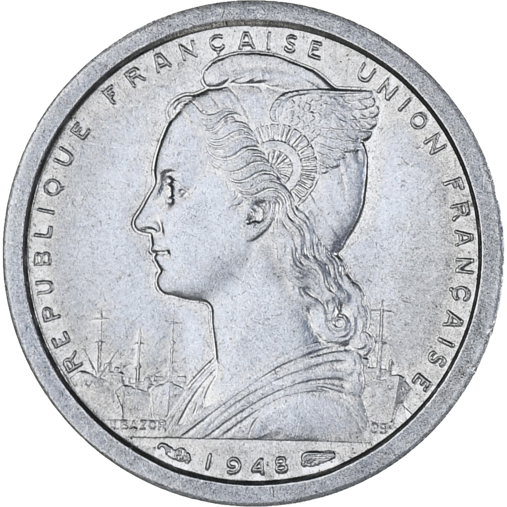 Coin, French Equatorial Africa, Franc, 1948, Paris, , Aluminum, KM:6