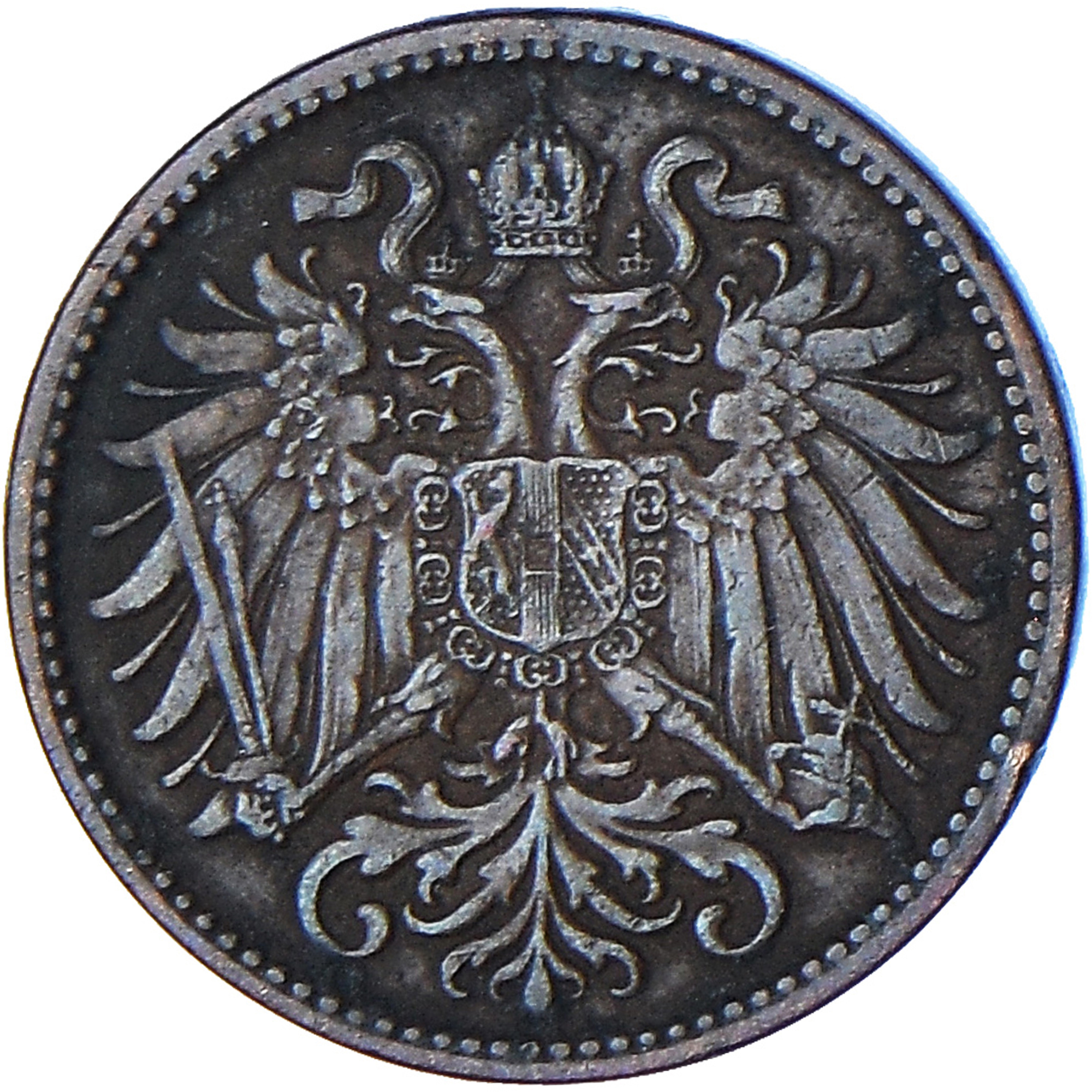 Coin, Austria, Franz Joseph I, 2 Heller, 1910, , Bronze, KM:2801