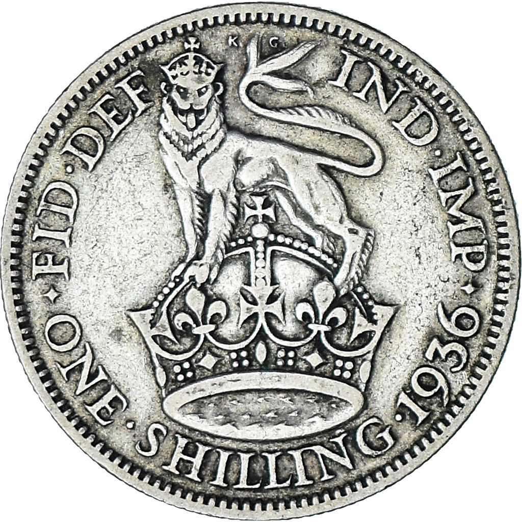 Great Britain, George V, Shilling, 1936, , Silver, KM:833