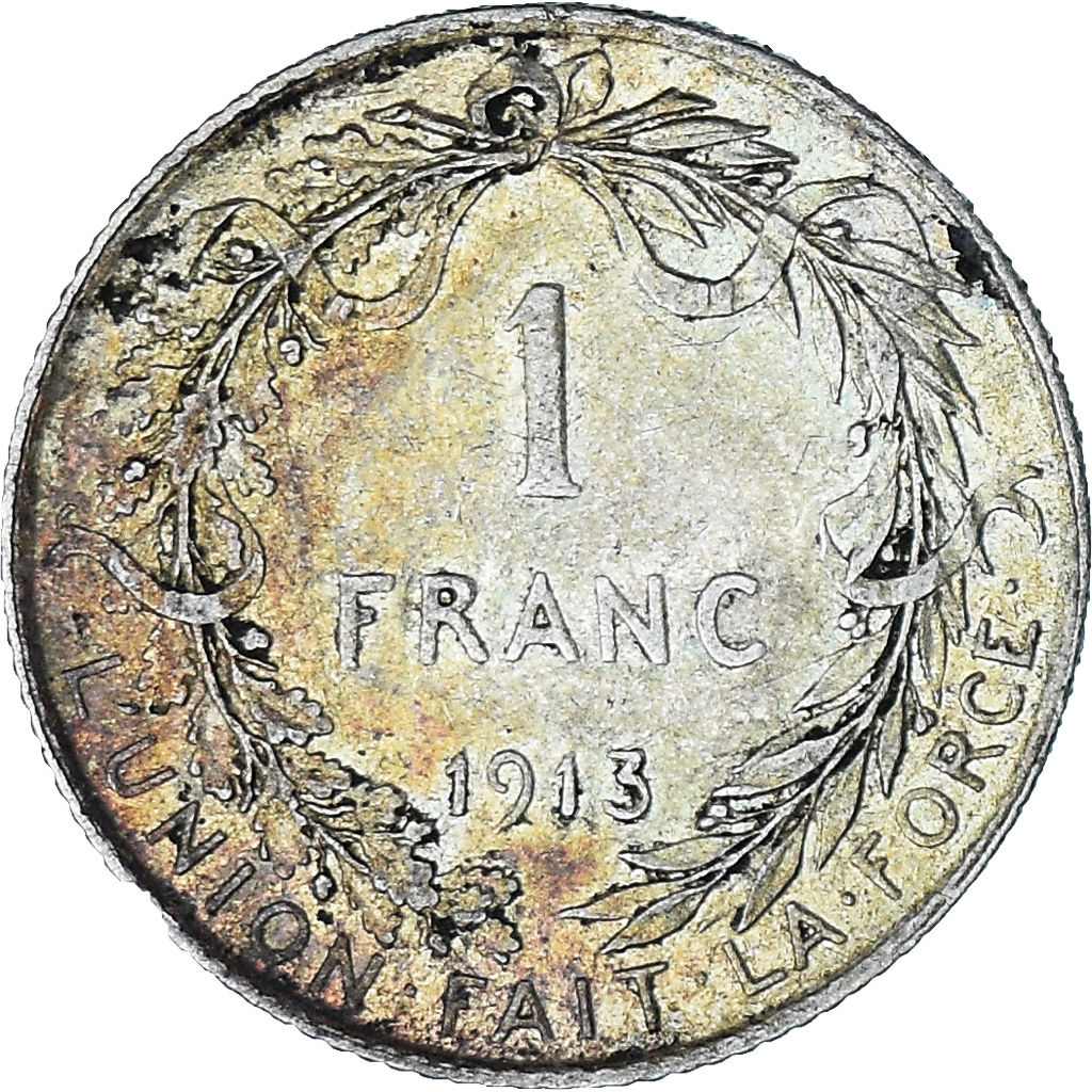 Coin, Belgium, Franc, 1913, , Silver, KM:72